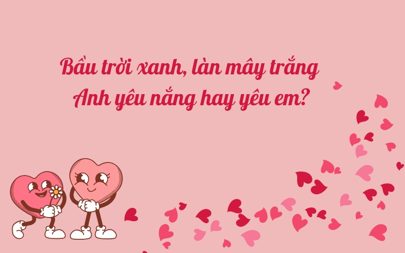Cap thả thính ngọt ngào, thả thính cho nữ